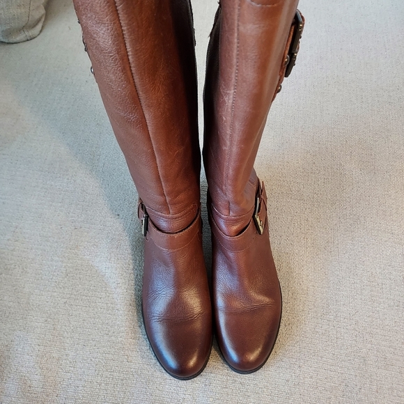 Naturalizer Jesse Riding Knee High Boots Cognoc Brown Size 8 - Picture 6 of 16